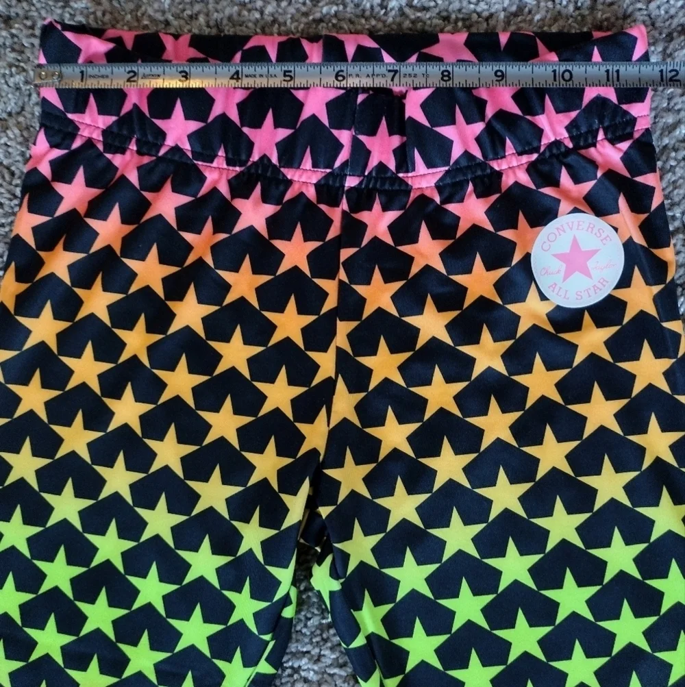 Converse Star Print Youth Leggings NWOT